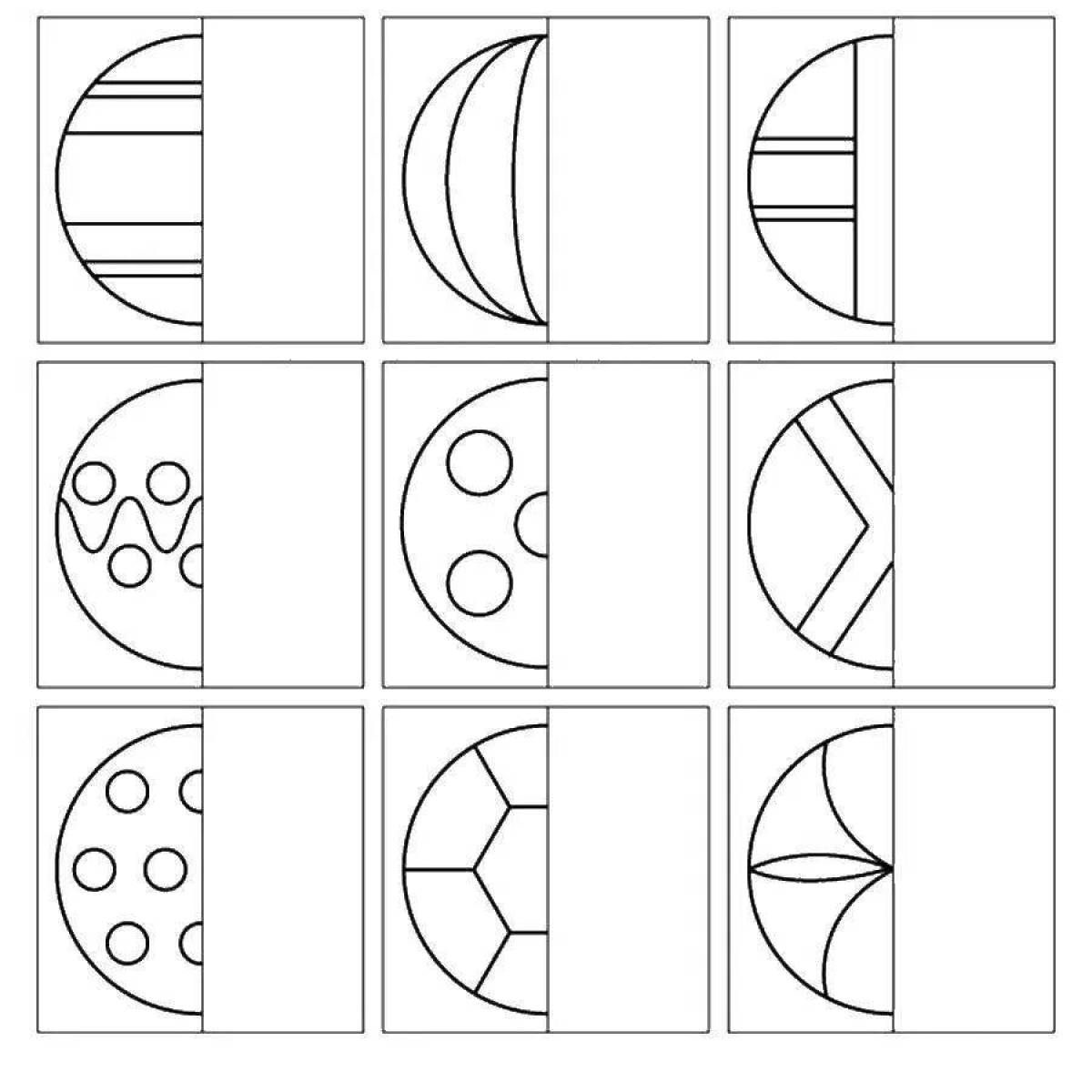 Bright half drawing page