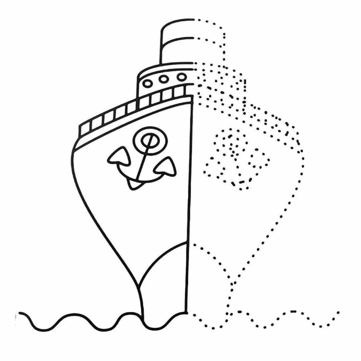 Bright semi-art drawing