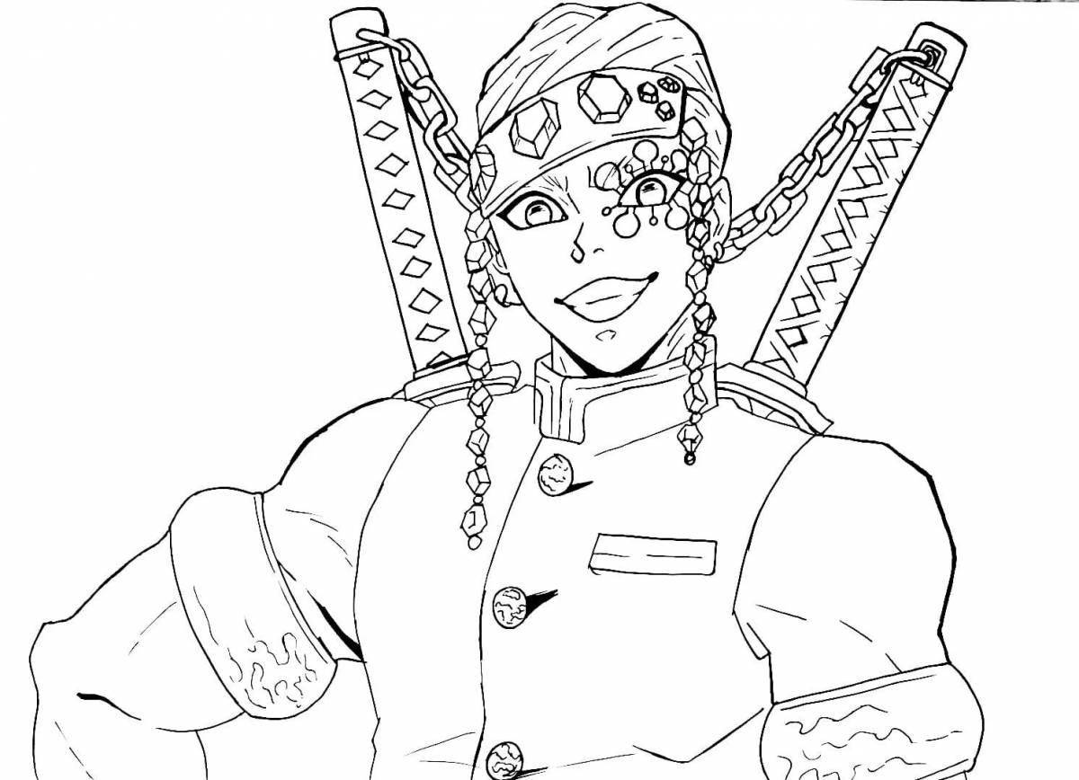 Adorable house blade coloring page