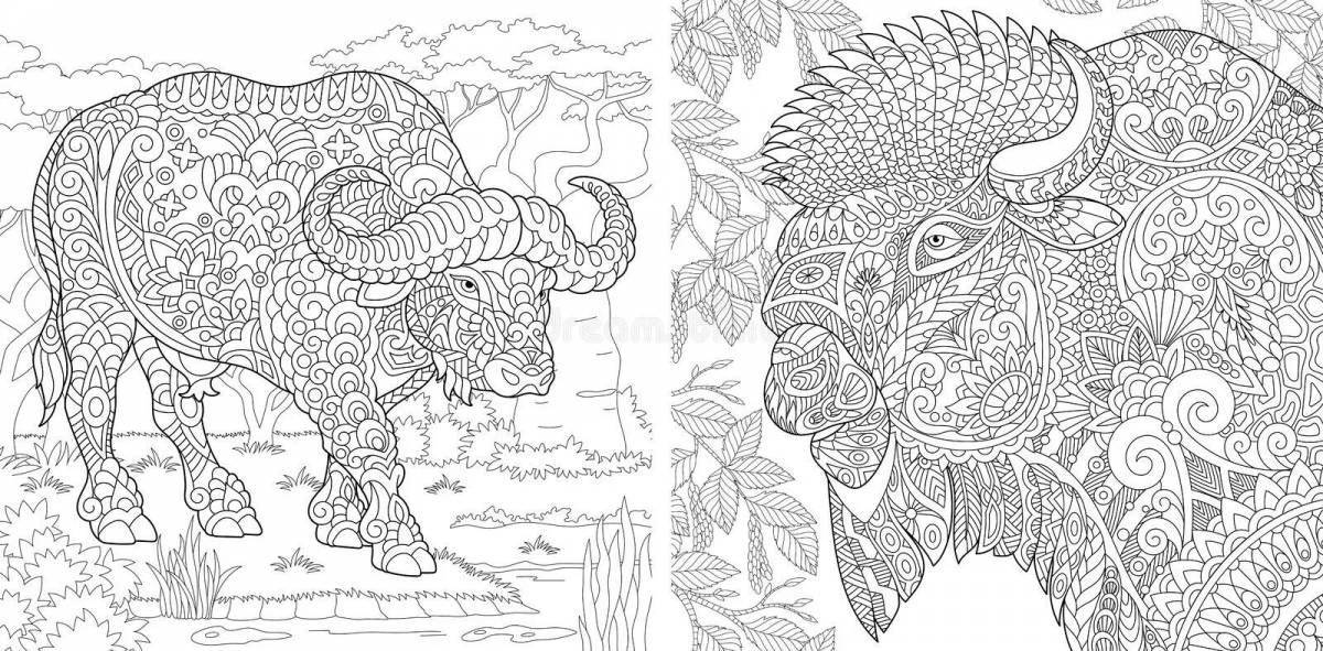 Fabulous coloring pages mega animals