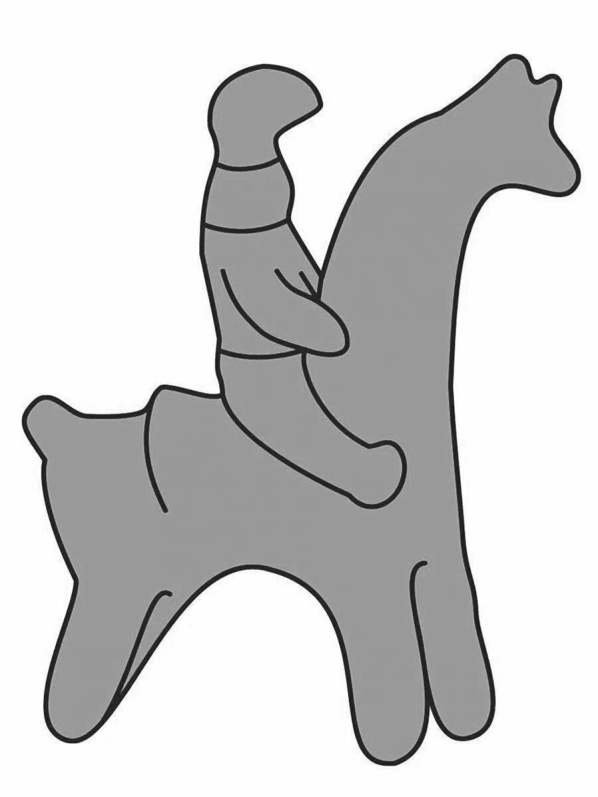 Coloring page royal Filimon horse