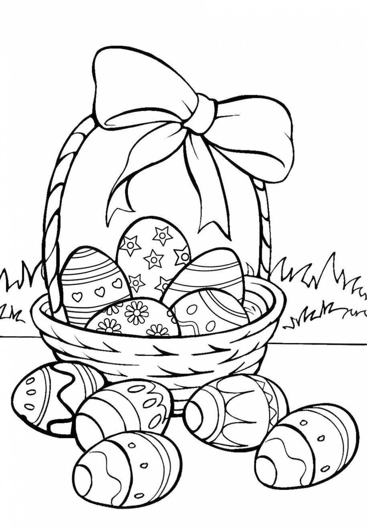 Great coloring easter symbols