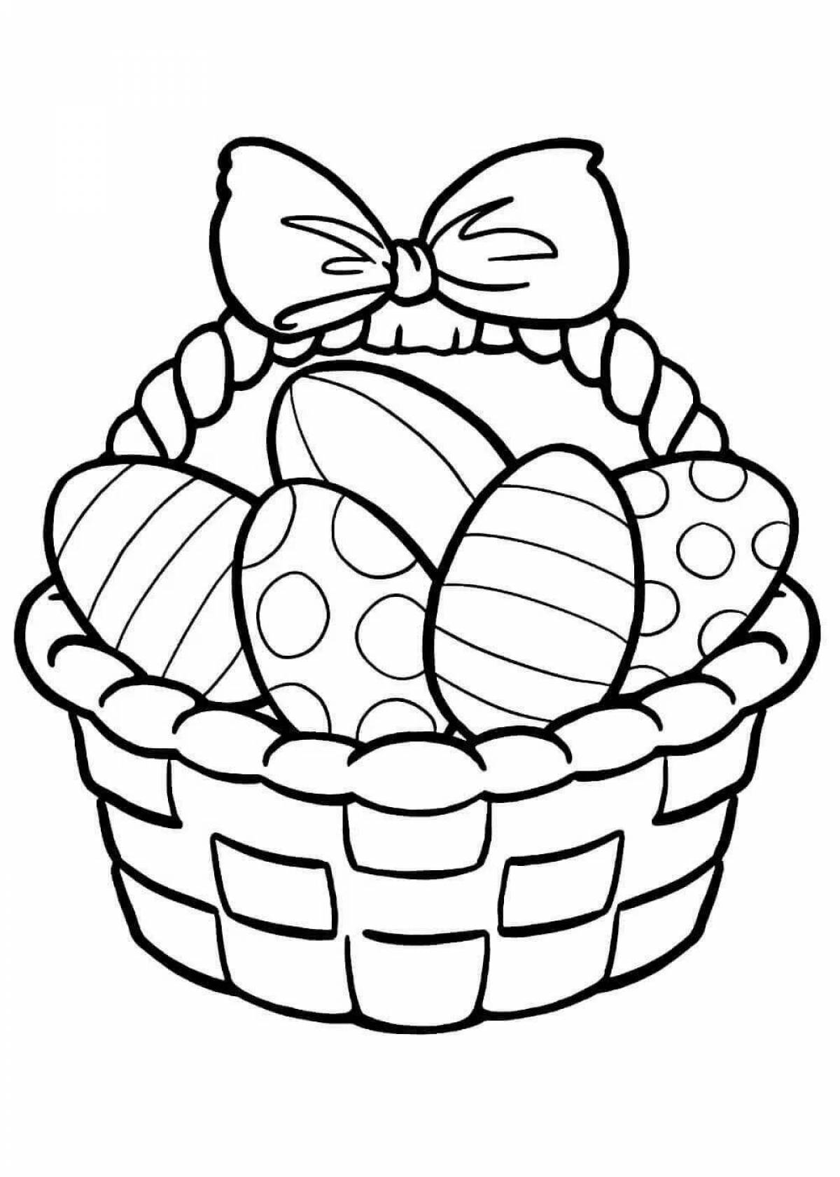 Tempting Easter symbols coloring pages