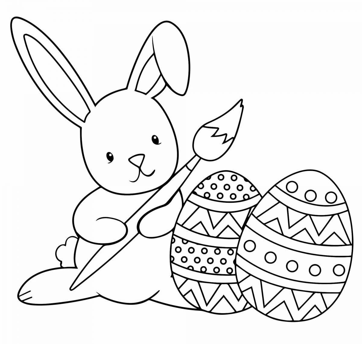 Dazzling coloring easter symbols