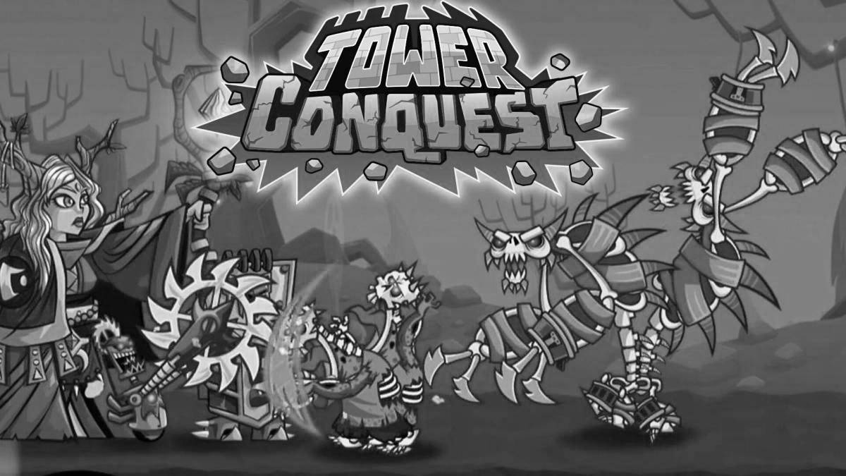 Great tower conquest coloring book