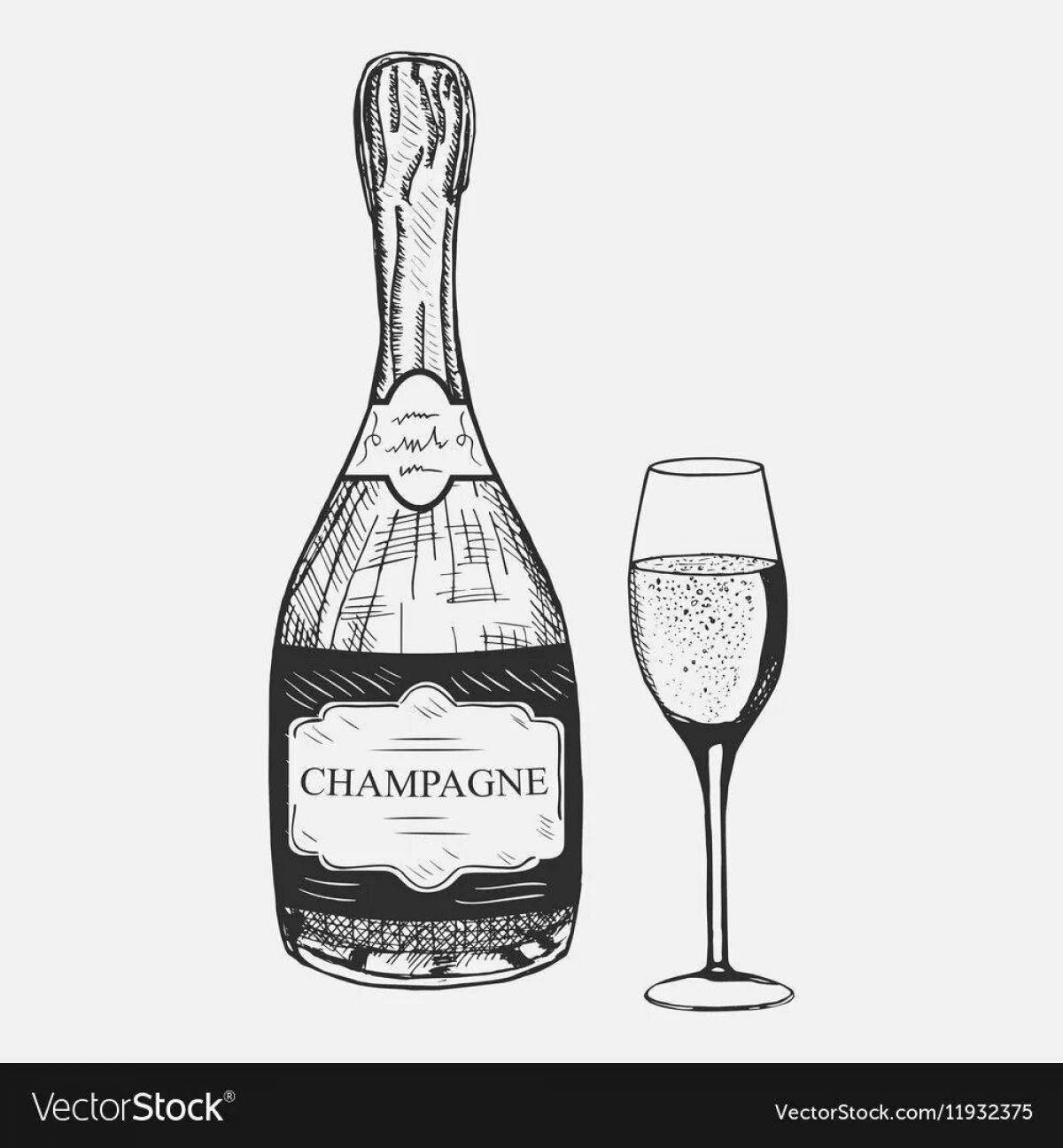 Бутылка шампанского #5