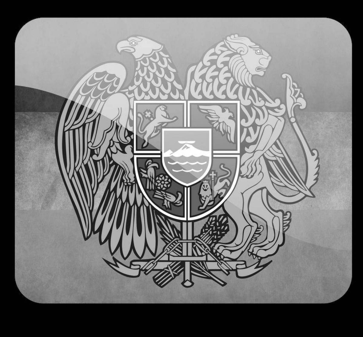 Great coat of arms of armenia coloring page