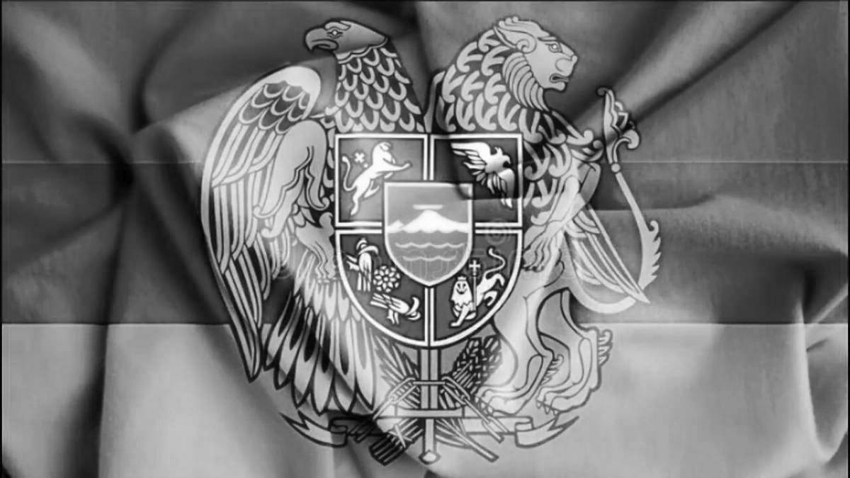 Потрясающая раскраска герб армении