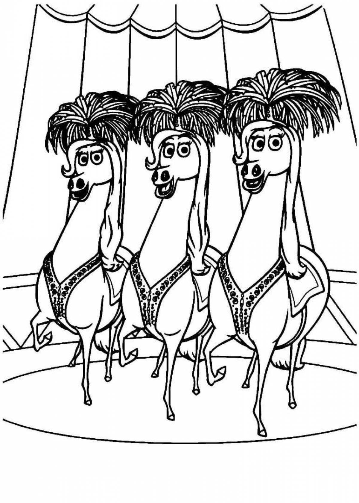 Coloring page glorious madagascar 3