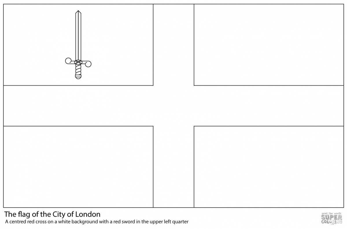 Animated sweden flag coloring page