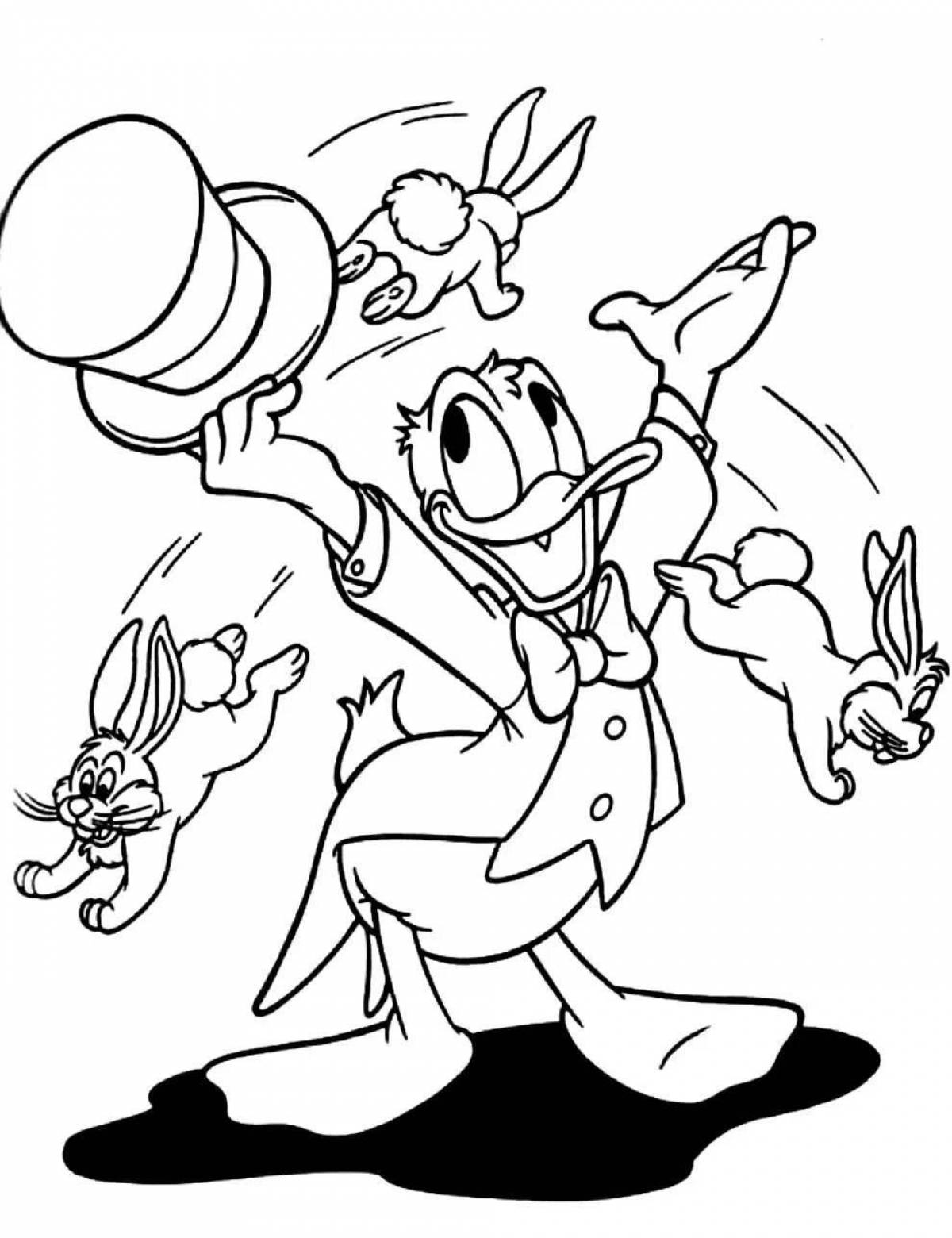 Coloring funny twist mcduck
