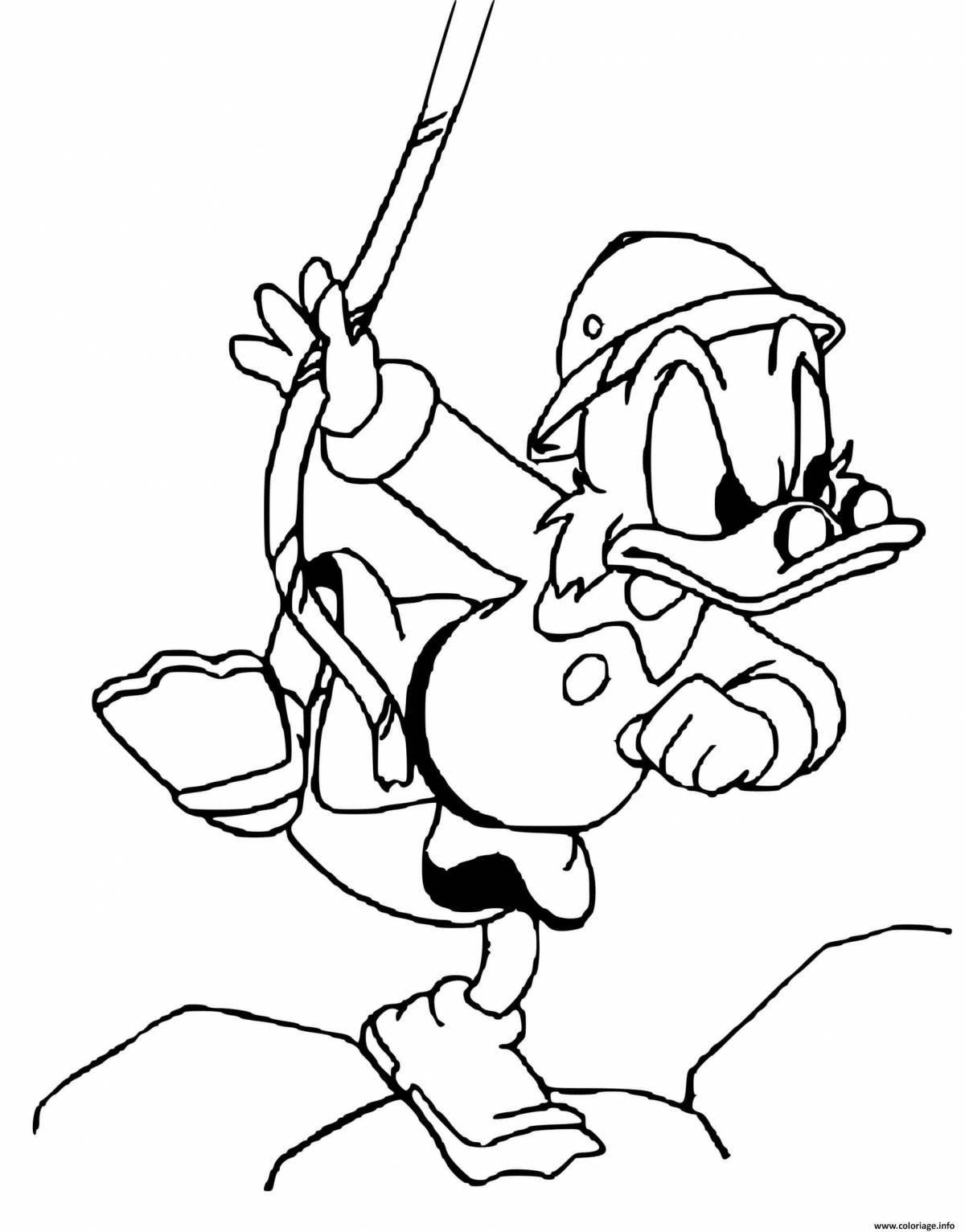 Coloring page charming twist mcduck