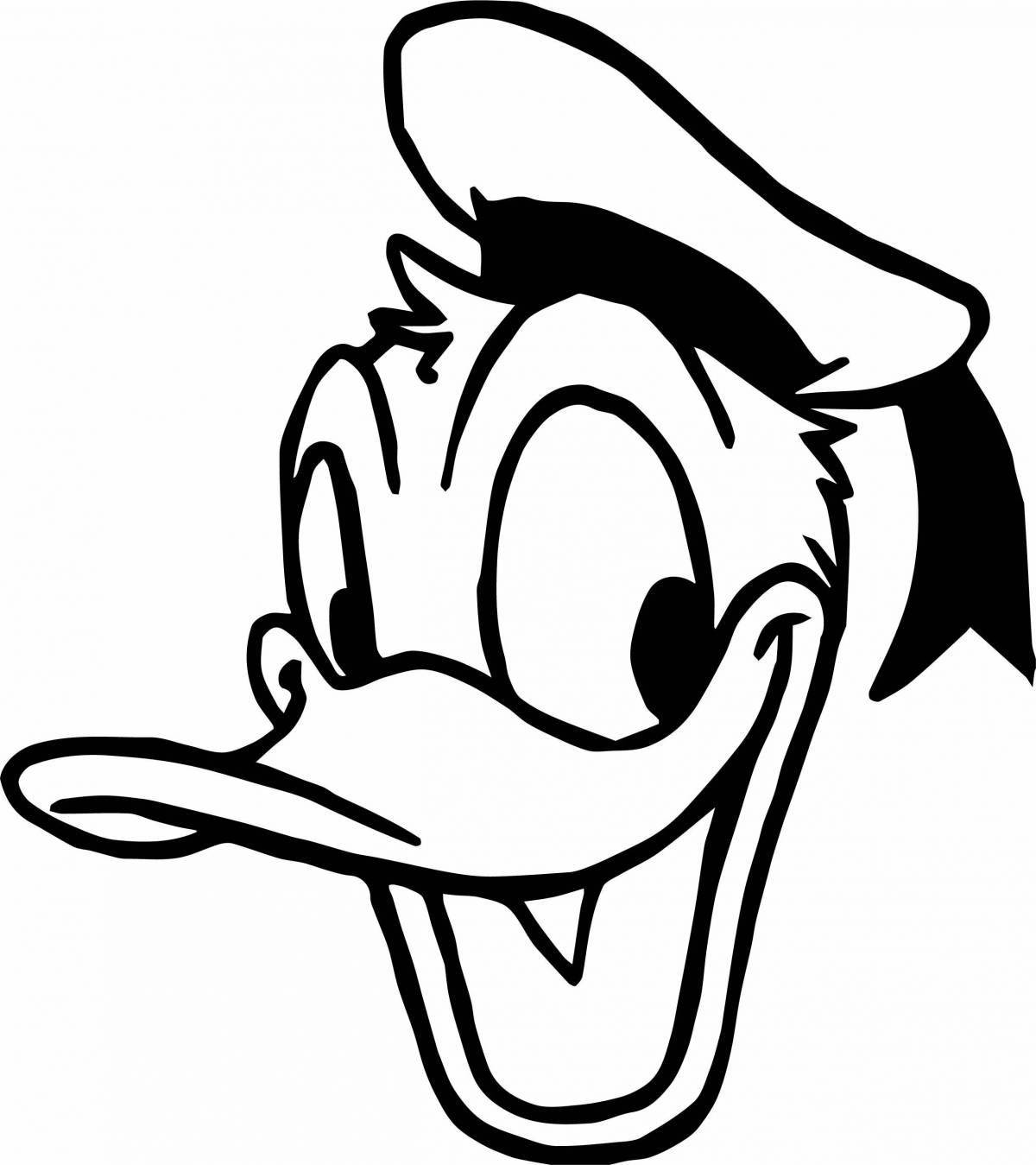 Coloring page inviting twist mcduck