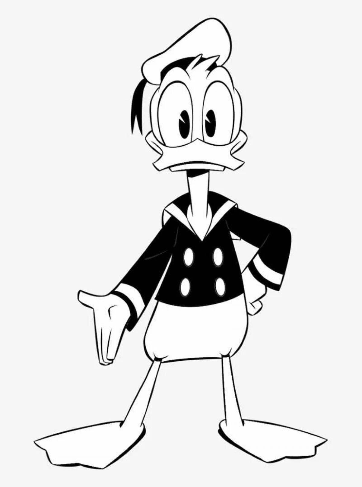 Radiant twist mcduck coloring page