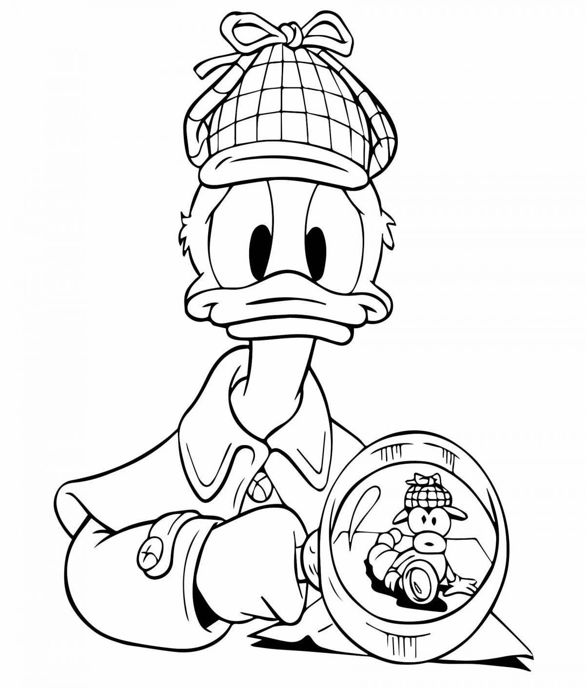 Colorific twist mcduck coloring page