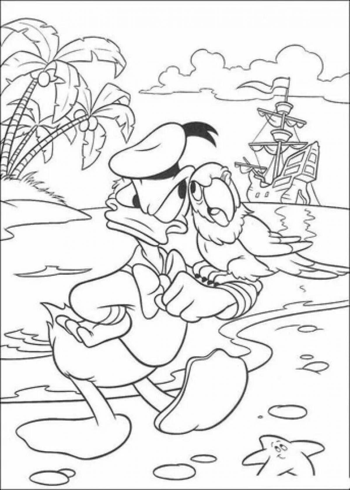 Coloring funny twist mcduck