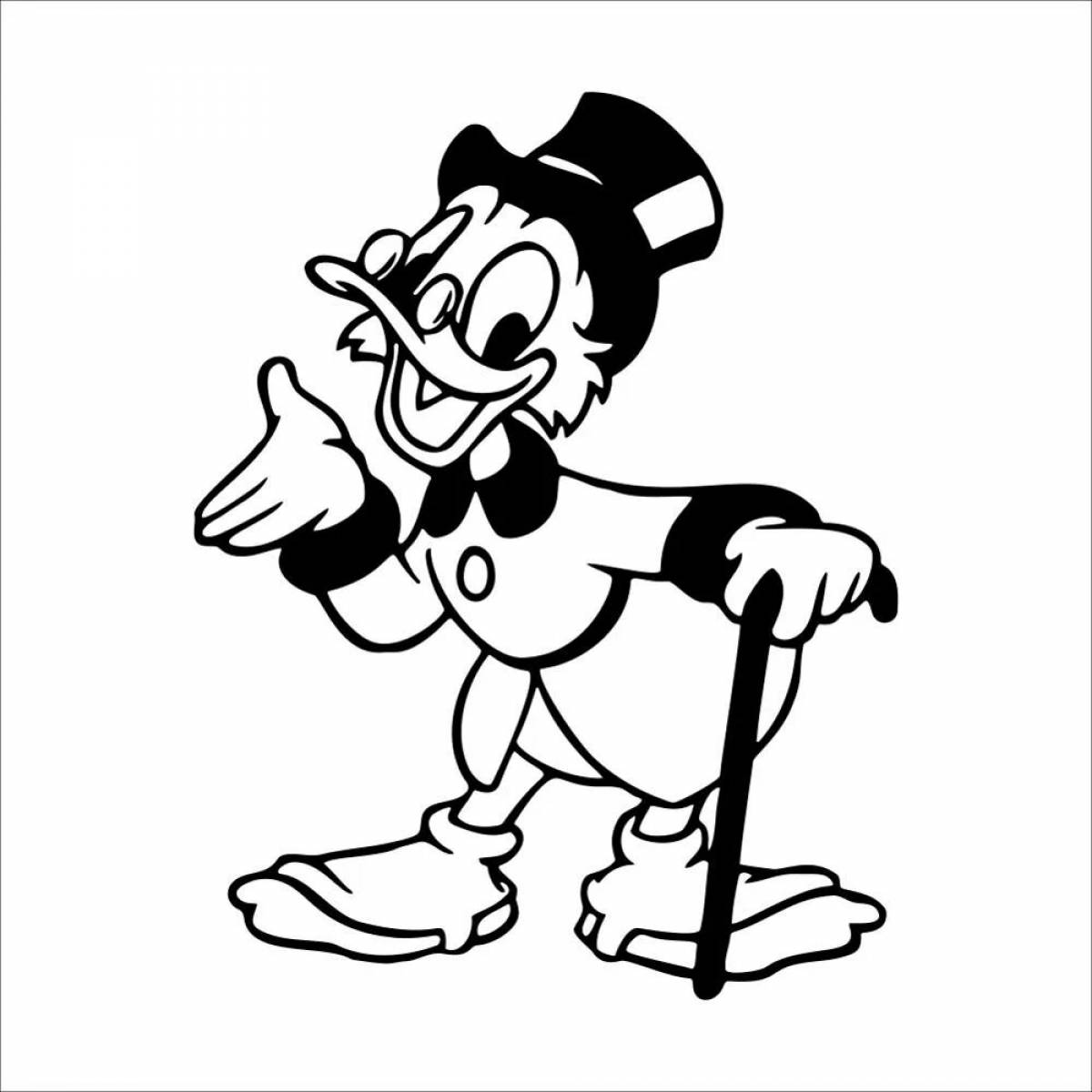 Rampant Twist McDuck coloring page