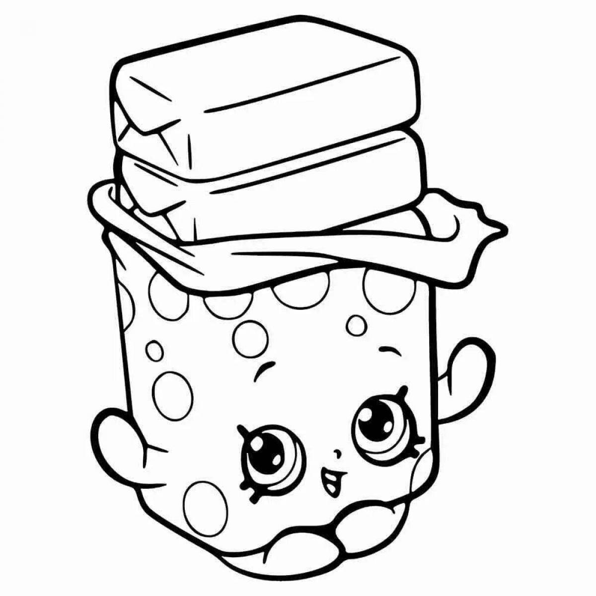 Delicious soft food coloring page