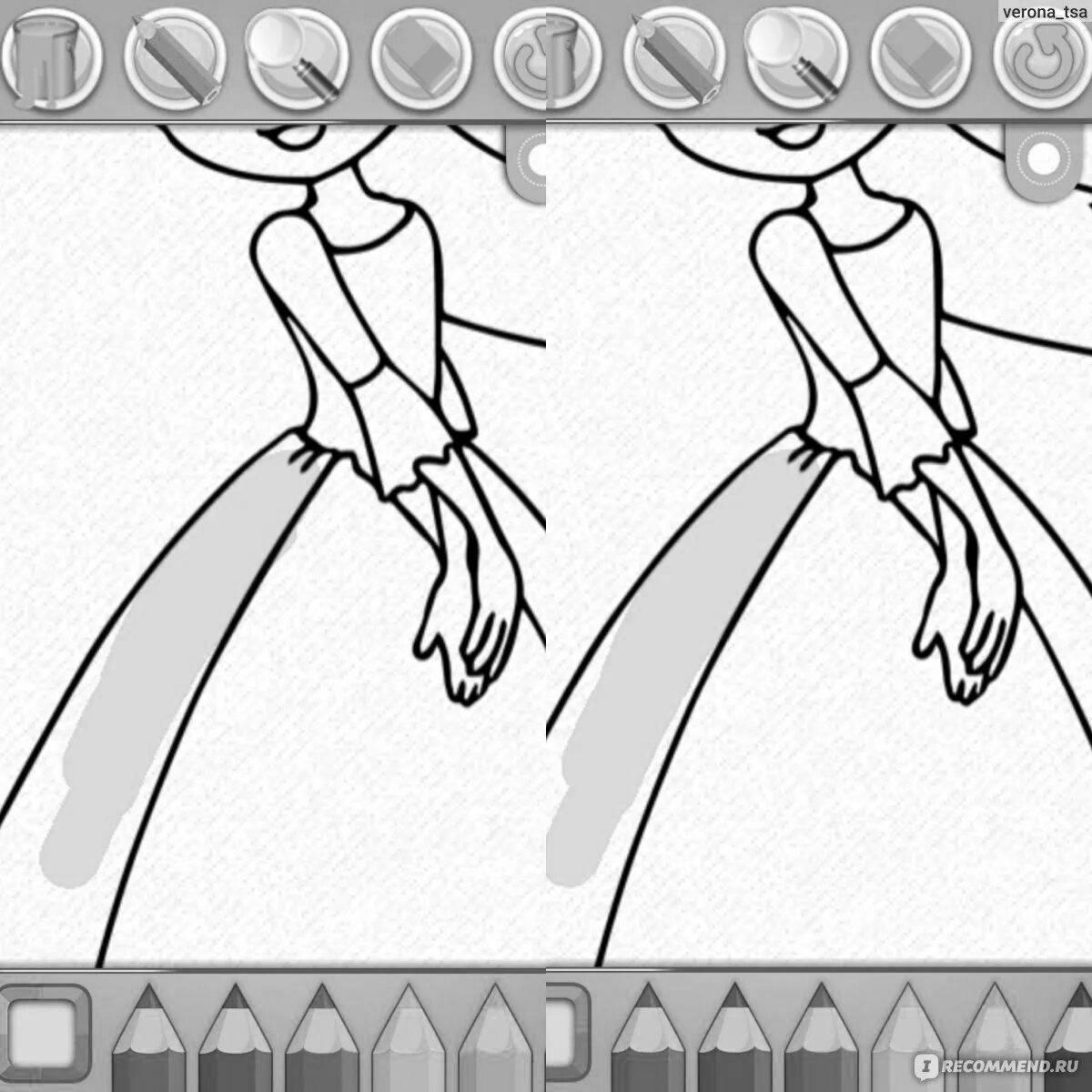 Comforting reviews of the coloring page program