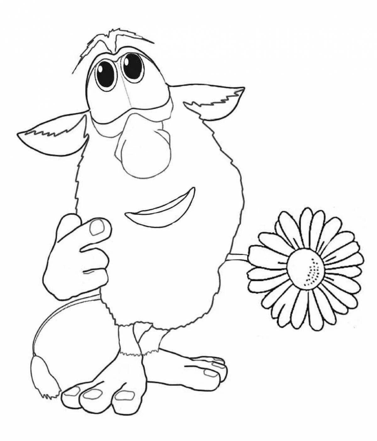 Big ooh playful coloring page