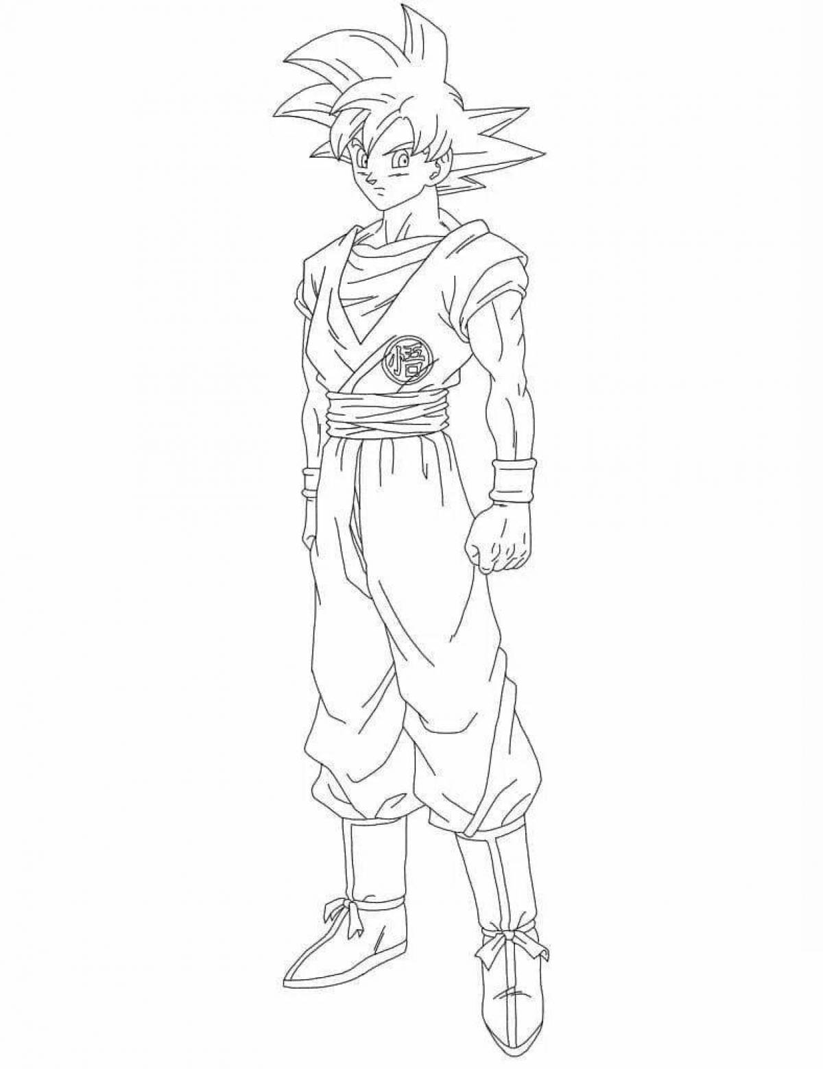 Shining son goku coloring book