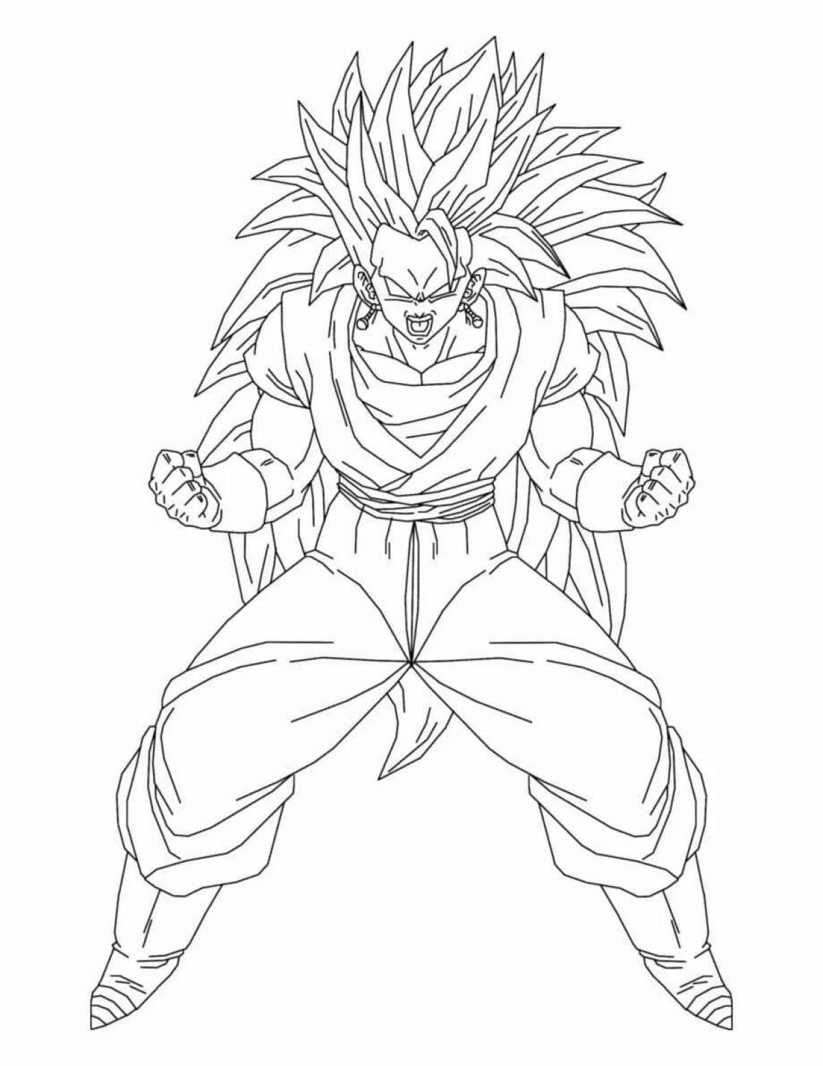 Son goku amazing coloring book