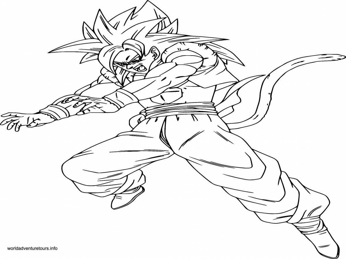 Son goku dynamic coloring