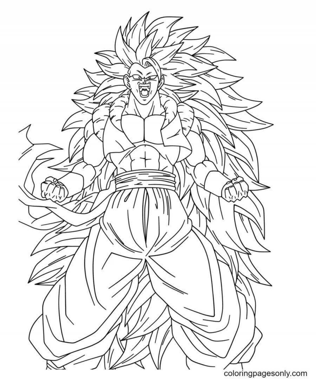 Son goku hero coloring book