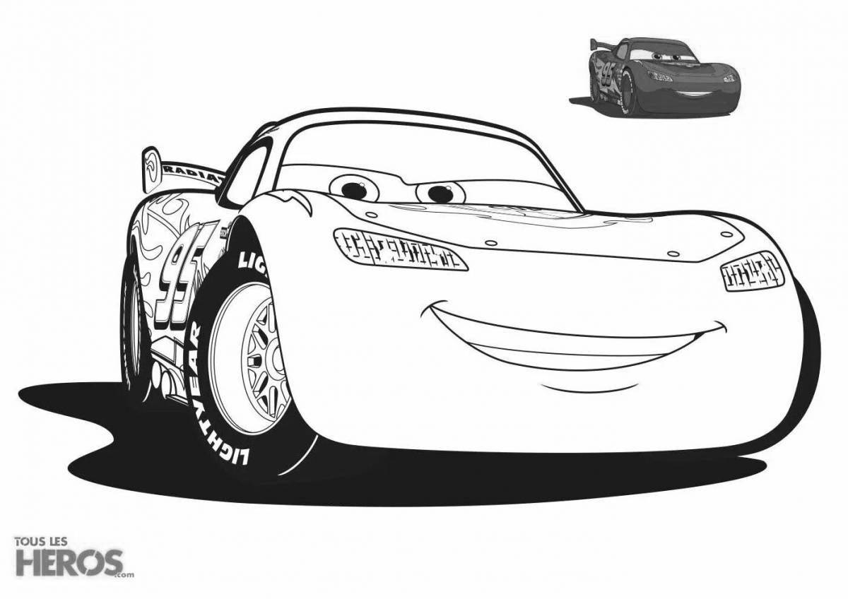 Magic McQueen Brooke coloring book