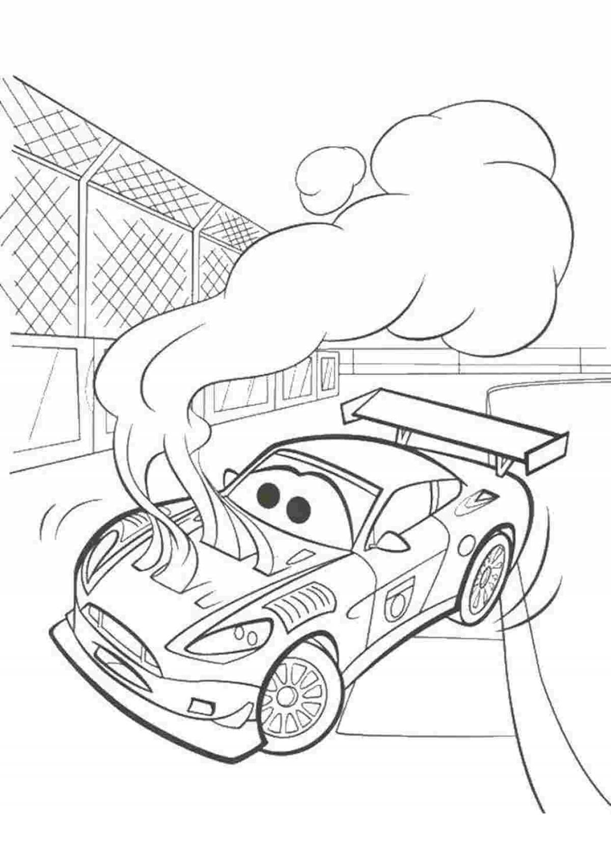 Delightful McQueen Brooke coloring book