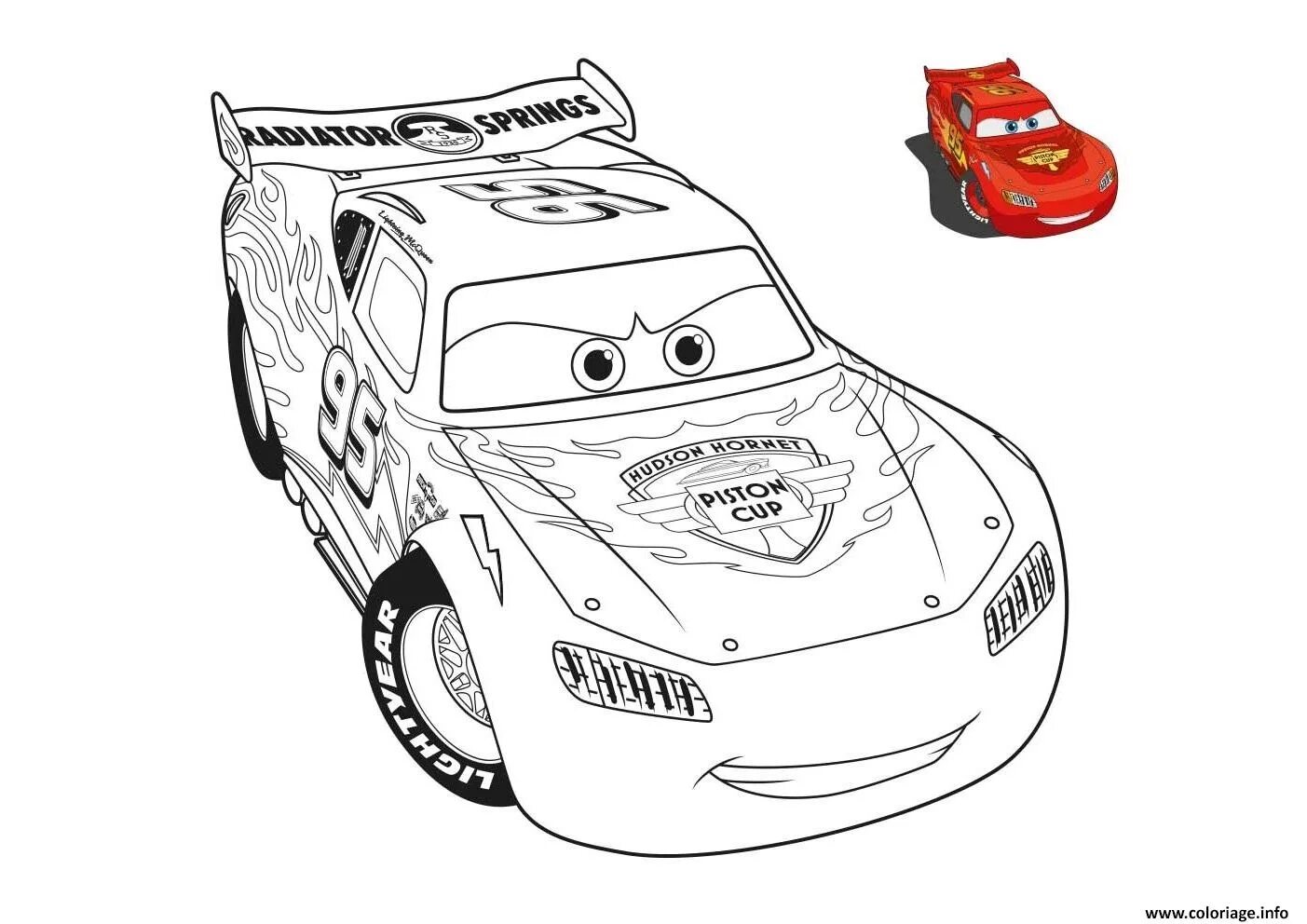 Crazy McQueen broke the coloring page