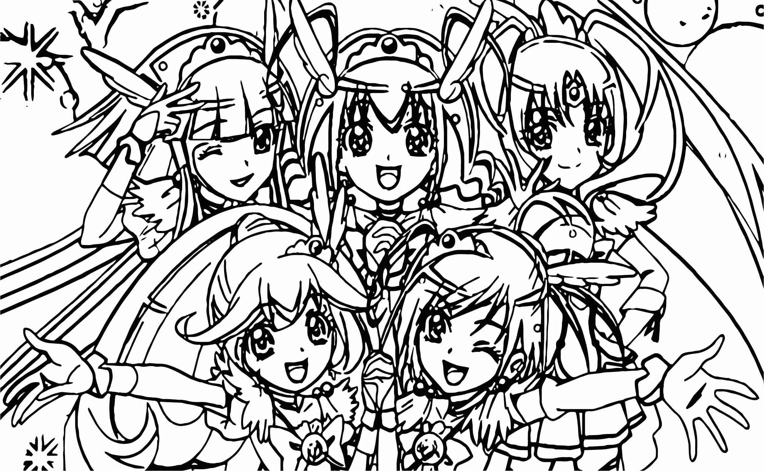 Luminous power coloring page