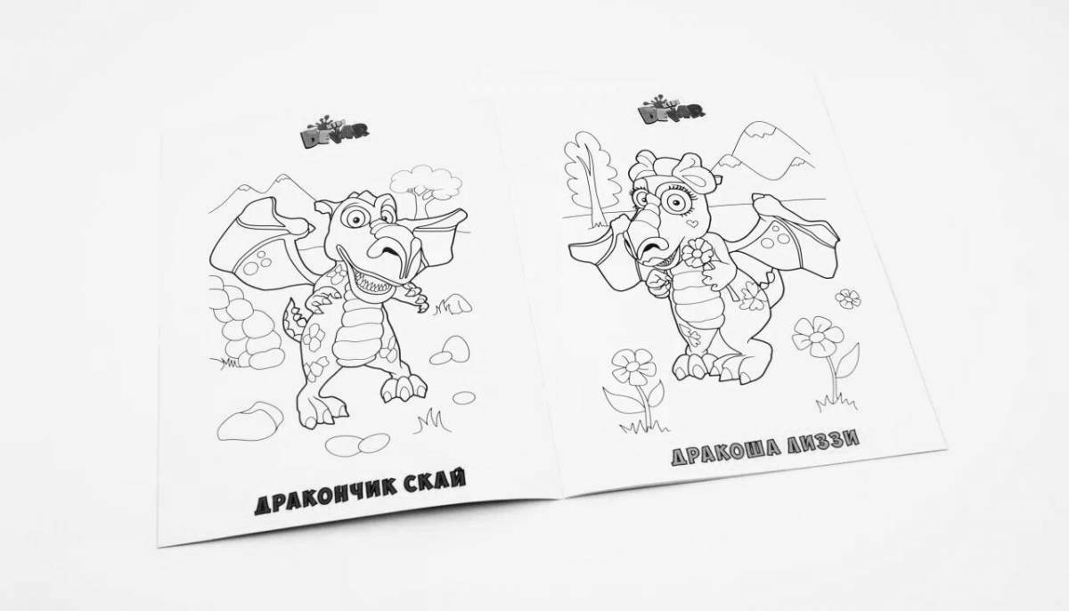 Tempting 3d application coloring page