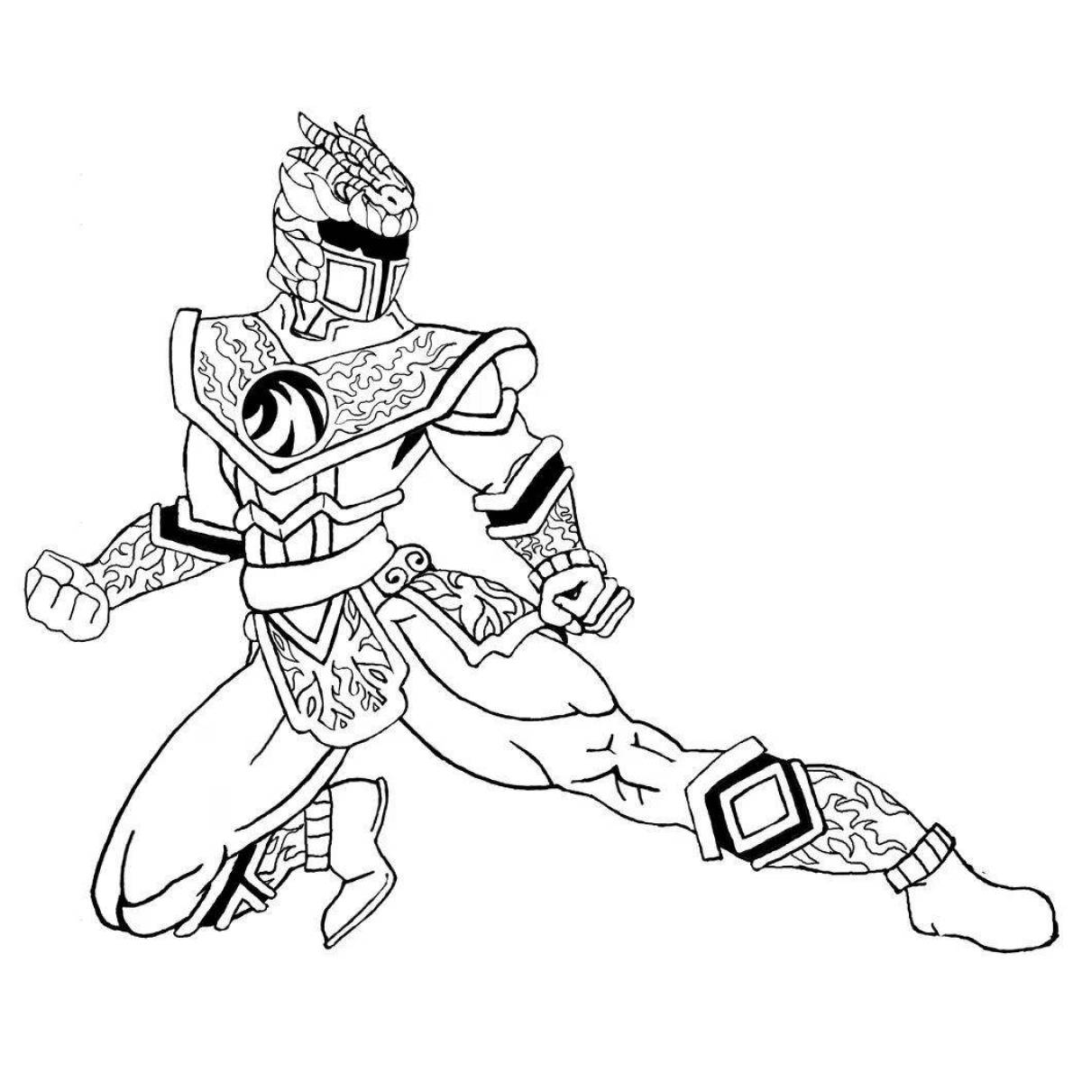 Miniforce x playful coloring page