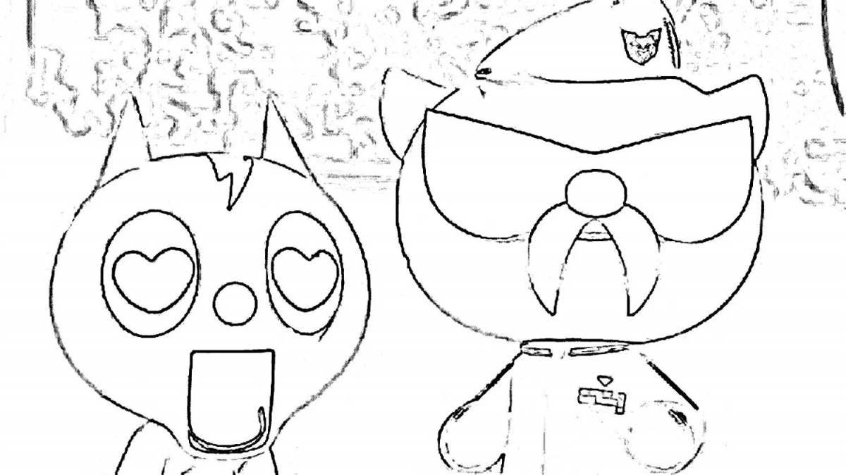 Miniforce x incredible coloring page