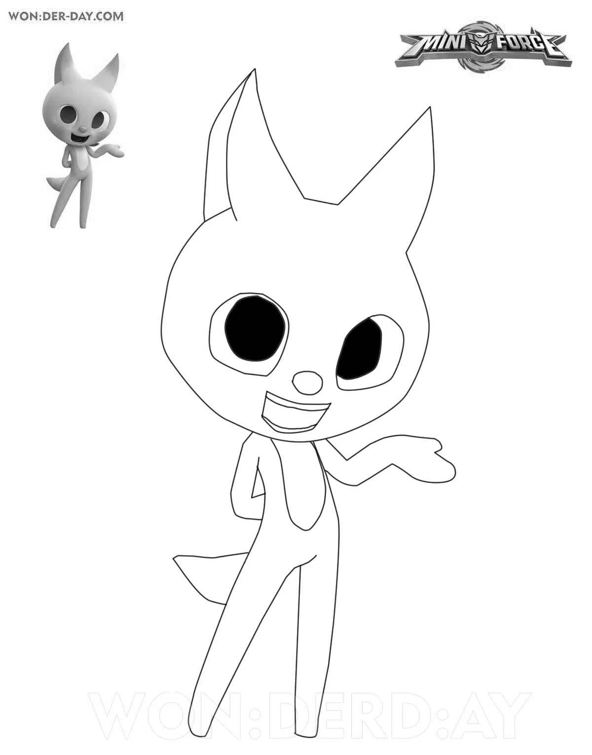 Amazing coloring miniforce x