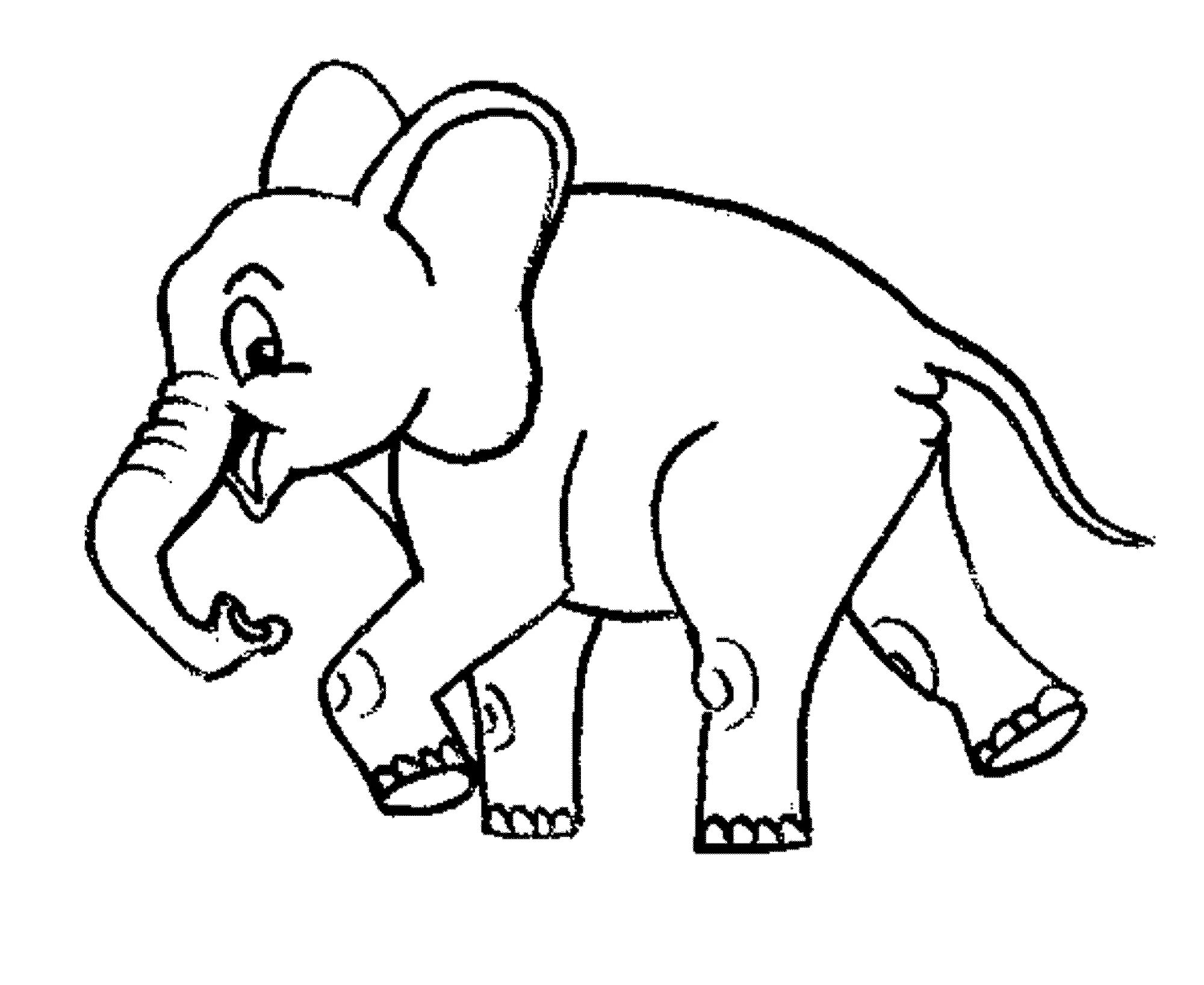 Красочная страница игры «слон»