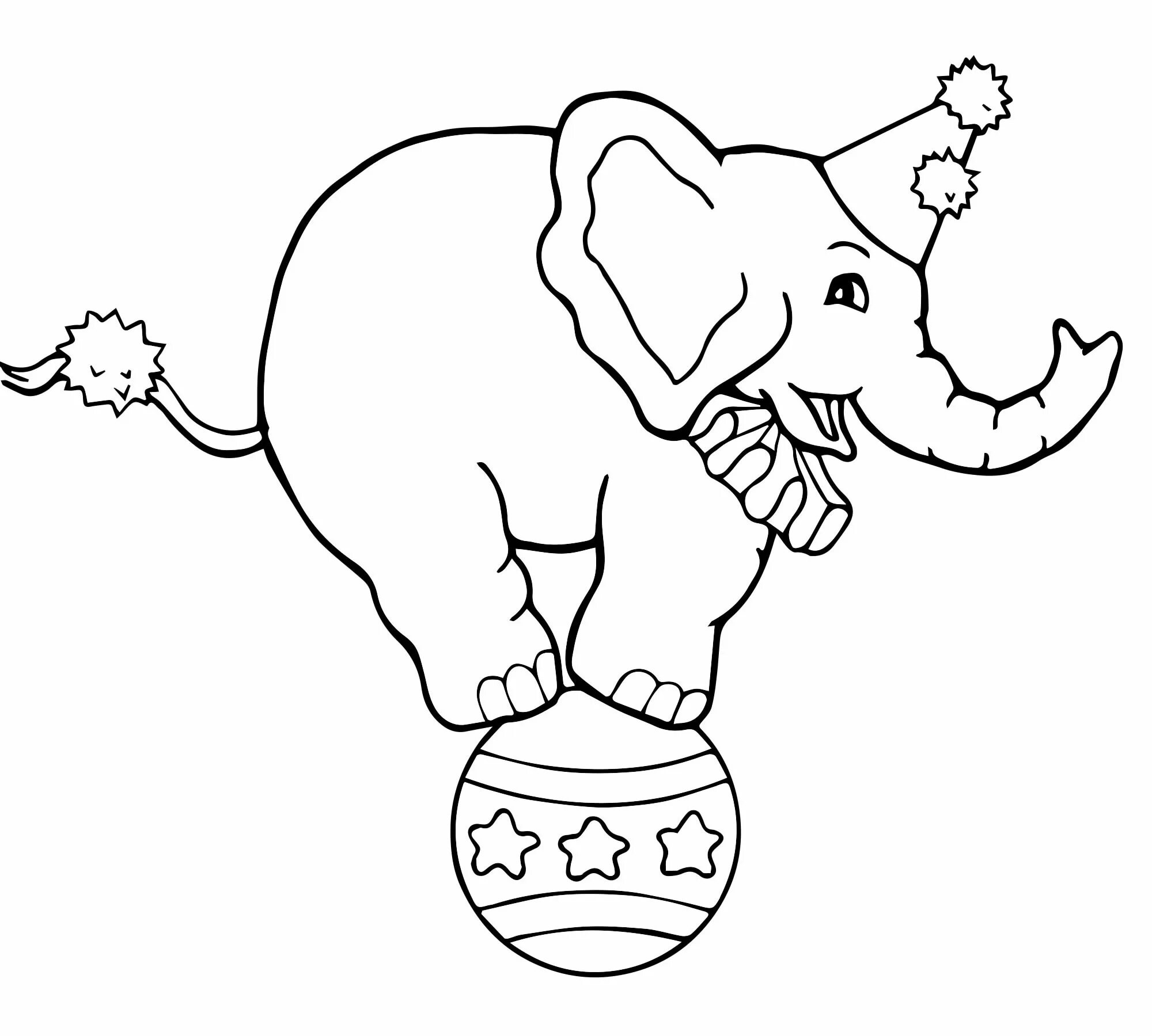 Delightful elephant game page