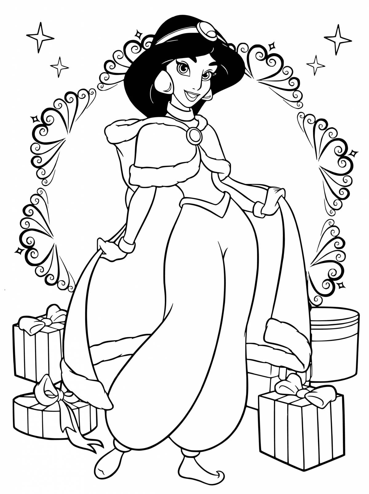 Elegant jasmine coloring games