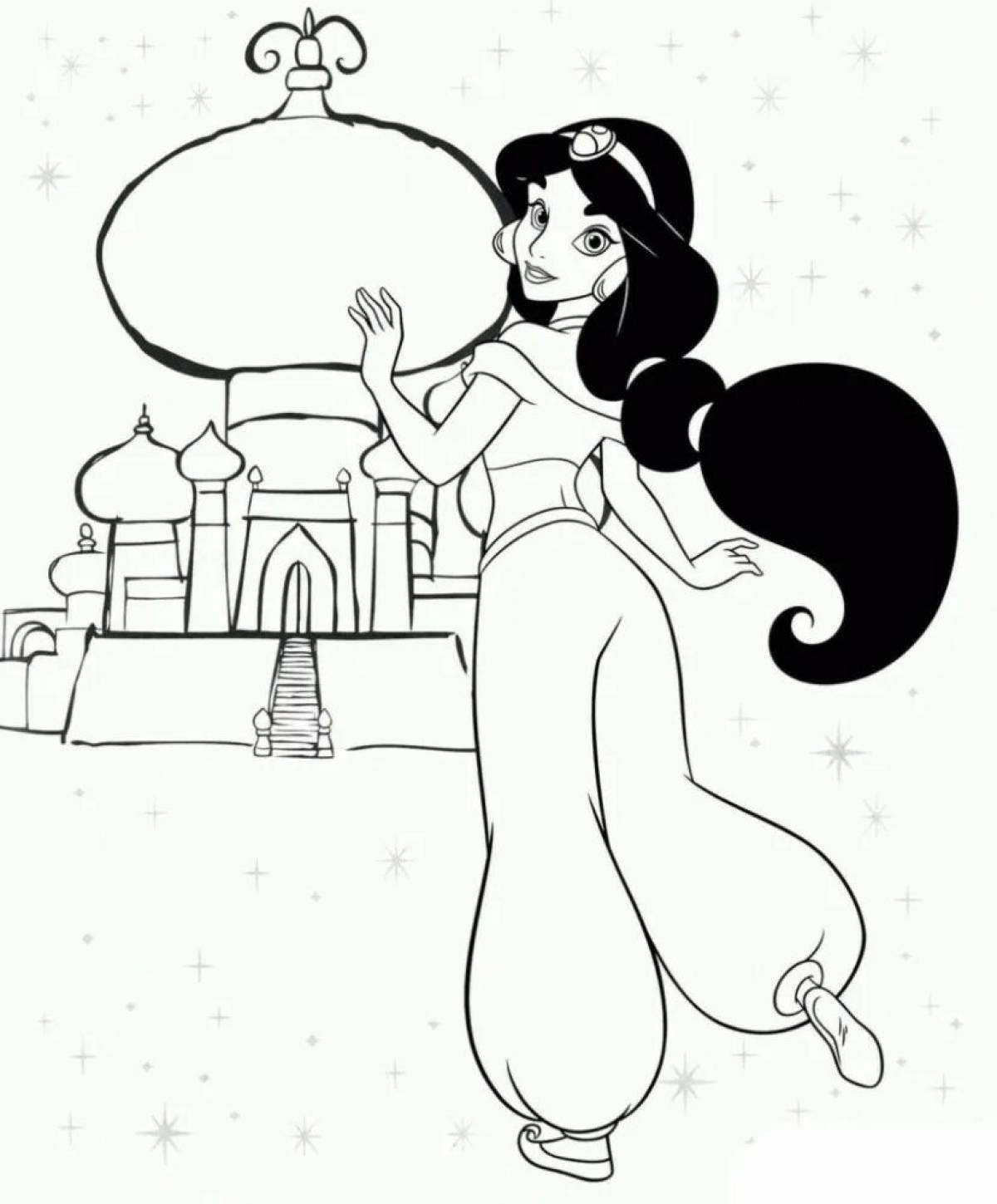 Jasmine coloring invitation game
