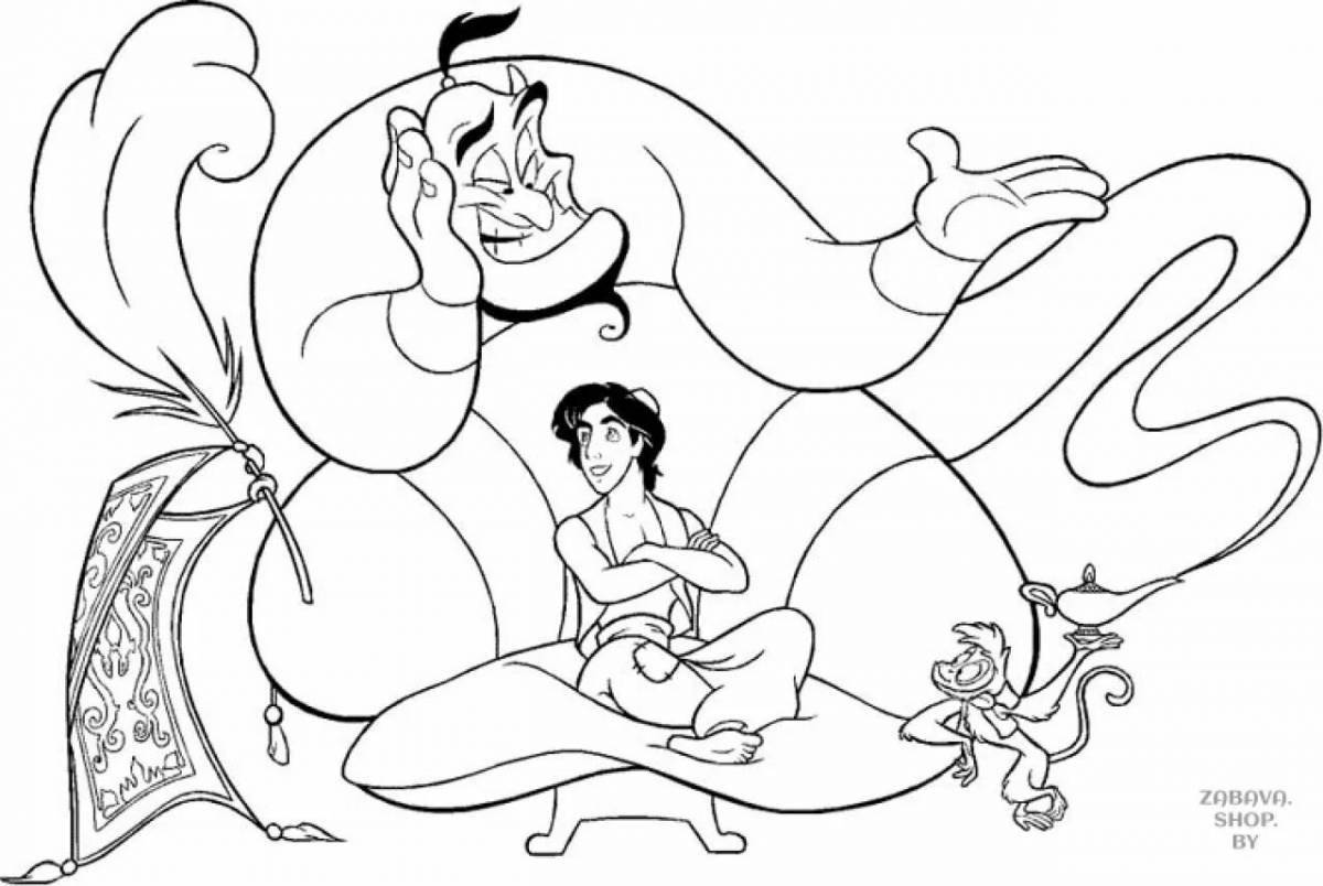 Great coloring aladdin disney