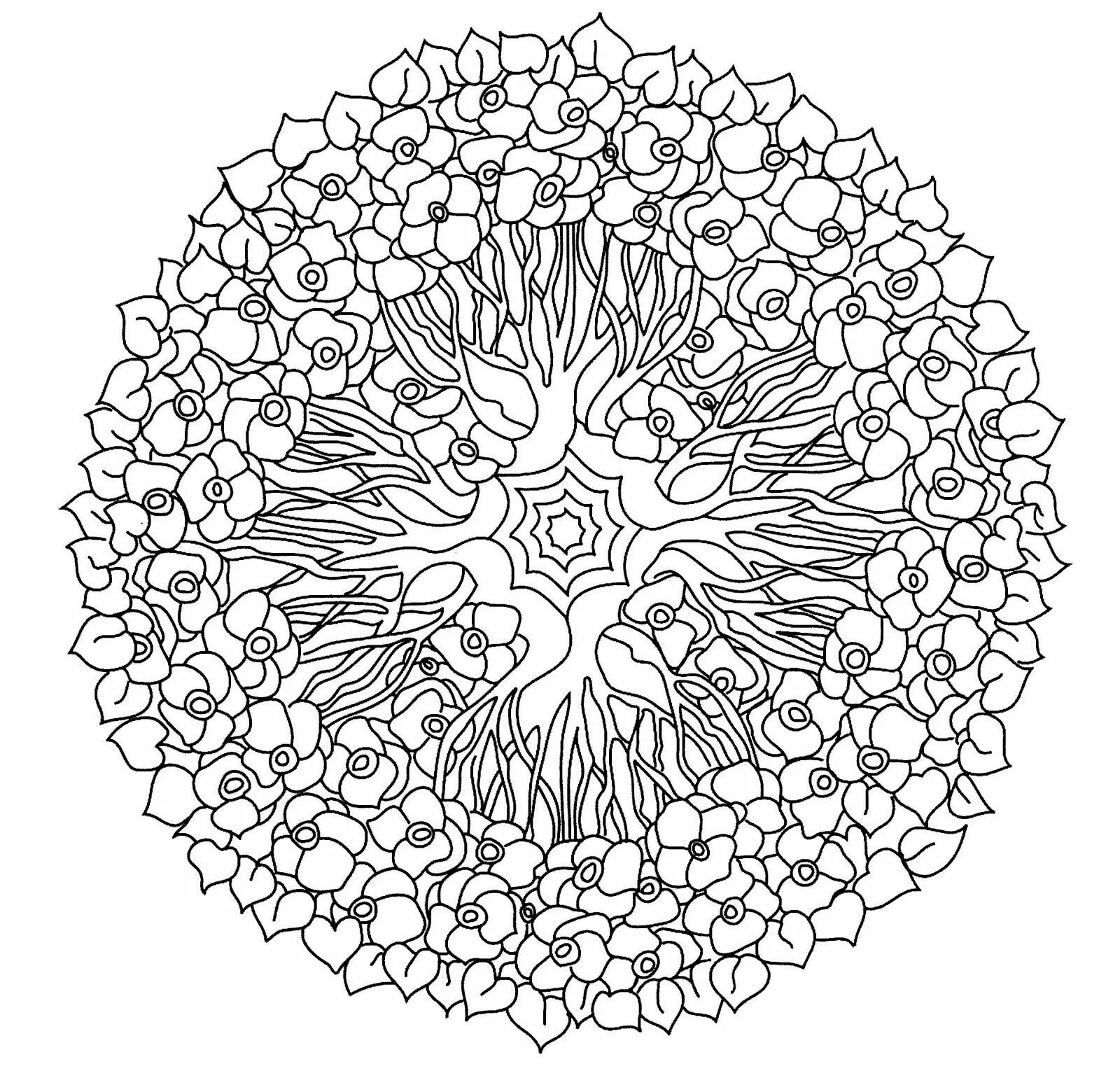 Hypnotic coloring book healing mandalas