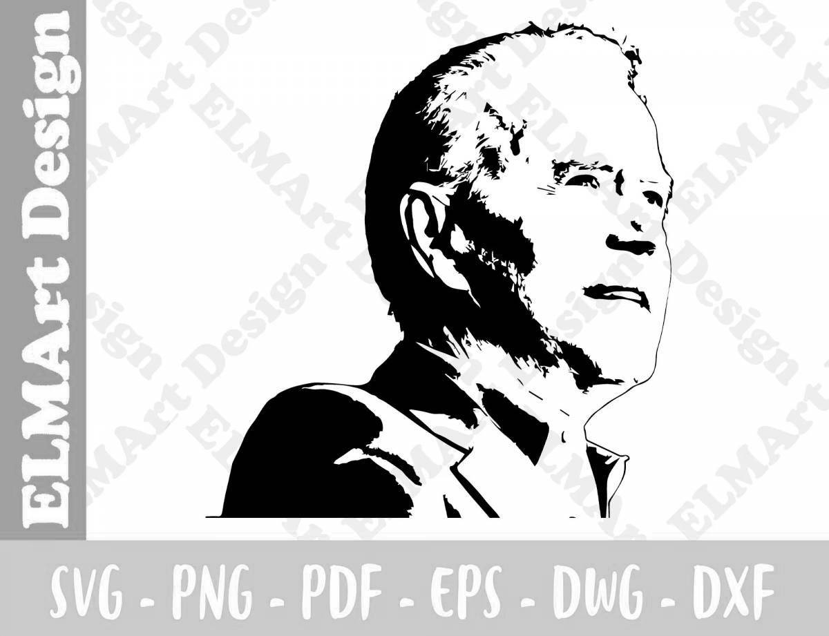 Amazing joe biden coloring book