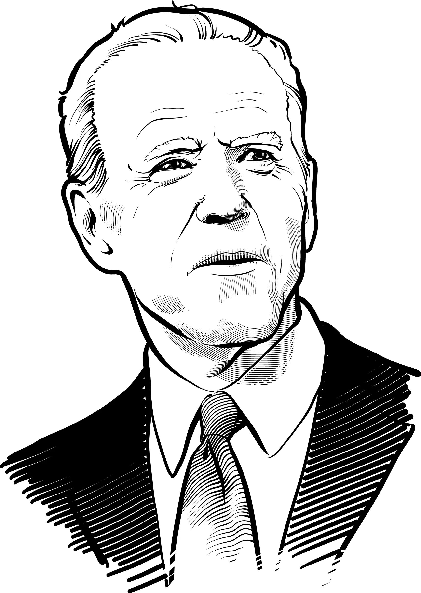 Cute joe biden coloring page