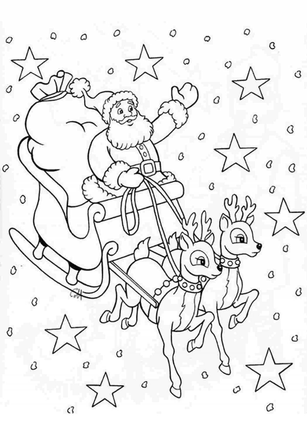 Glowing Christmas miracle coloring book