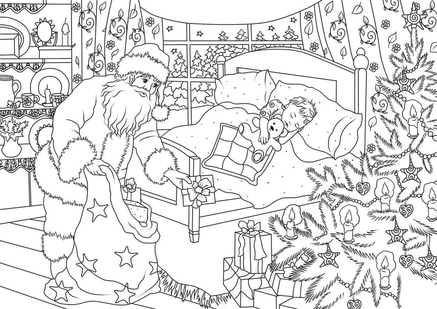 Royal Christmas miracle coloring book