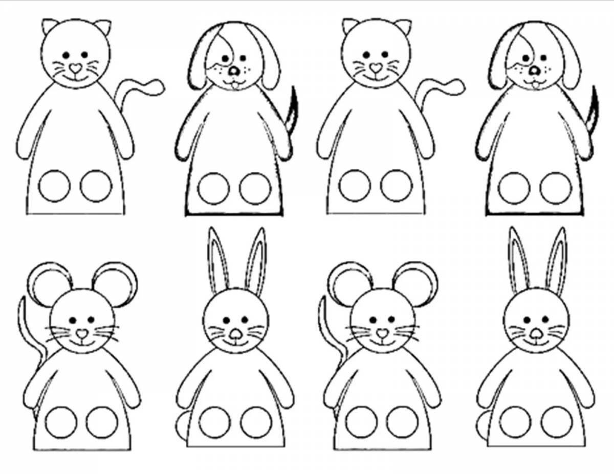Colouring amazing finger theater