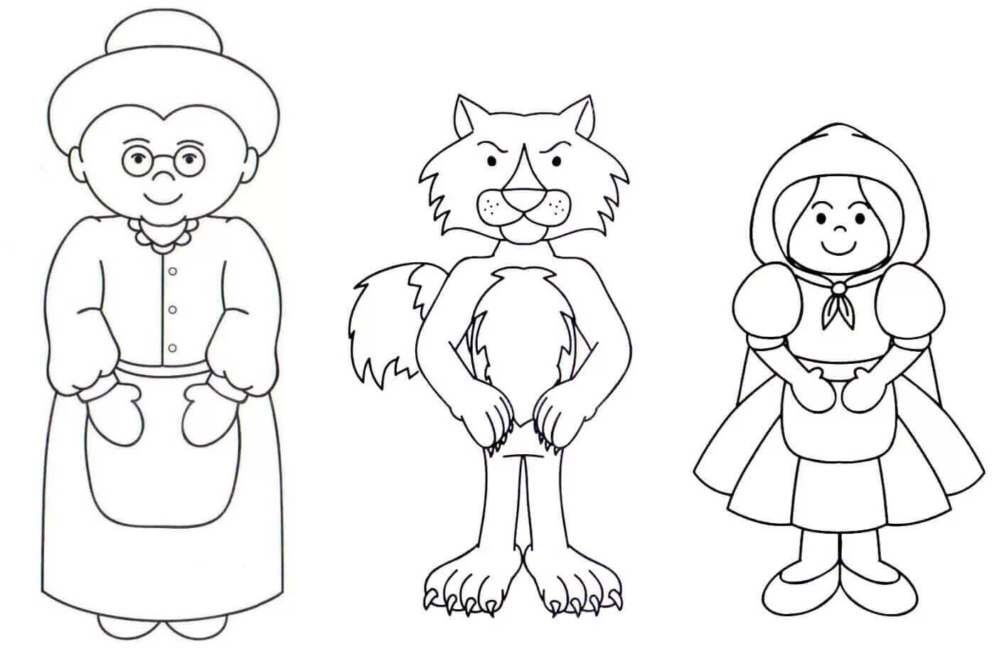 Color-joy finger theater coloring page