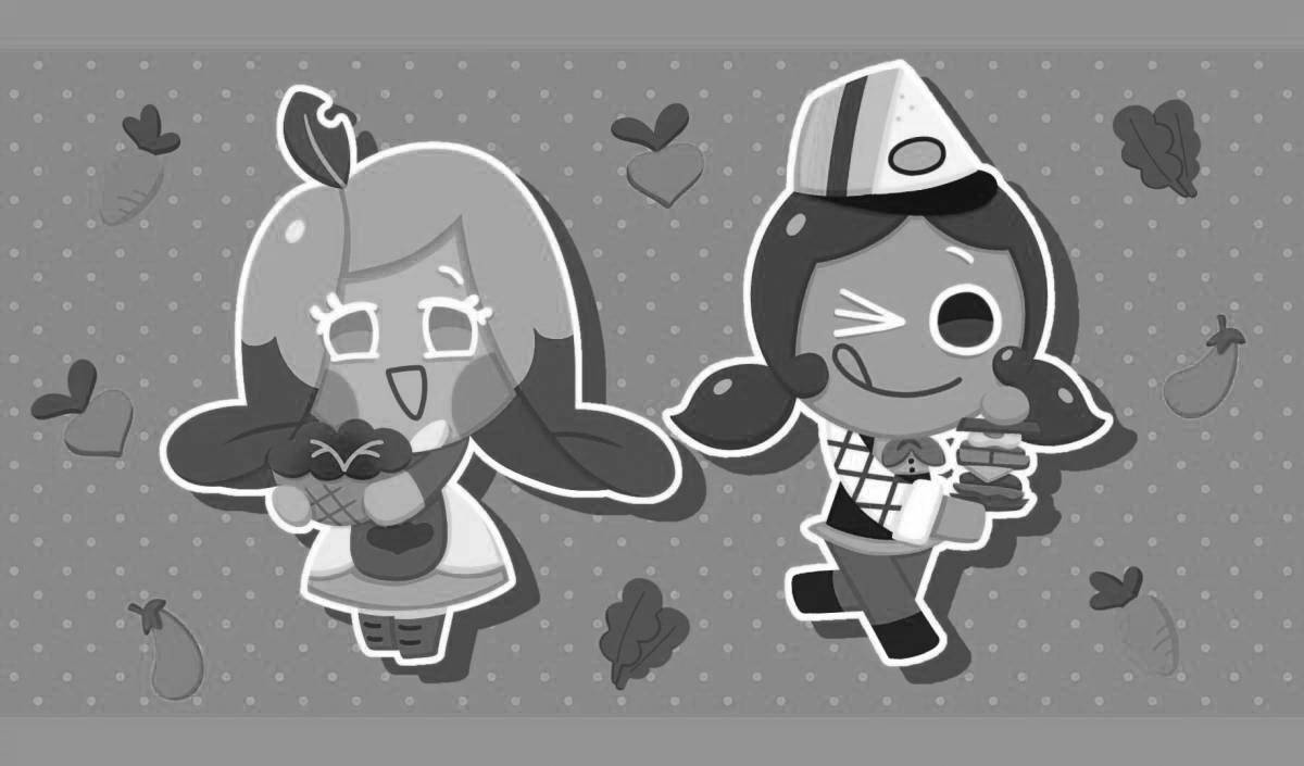 Fun coloring cookie run