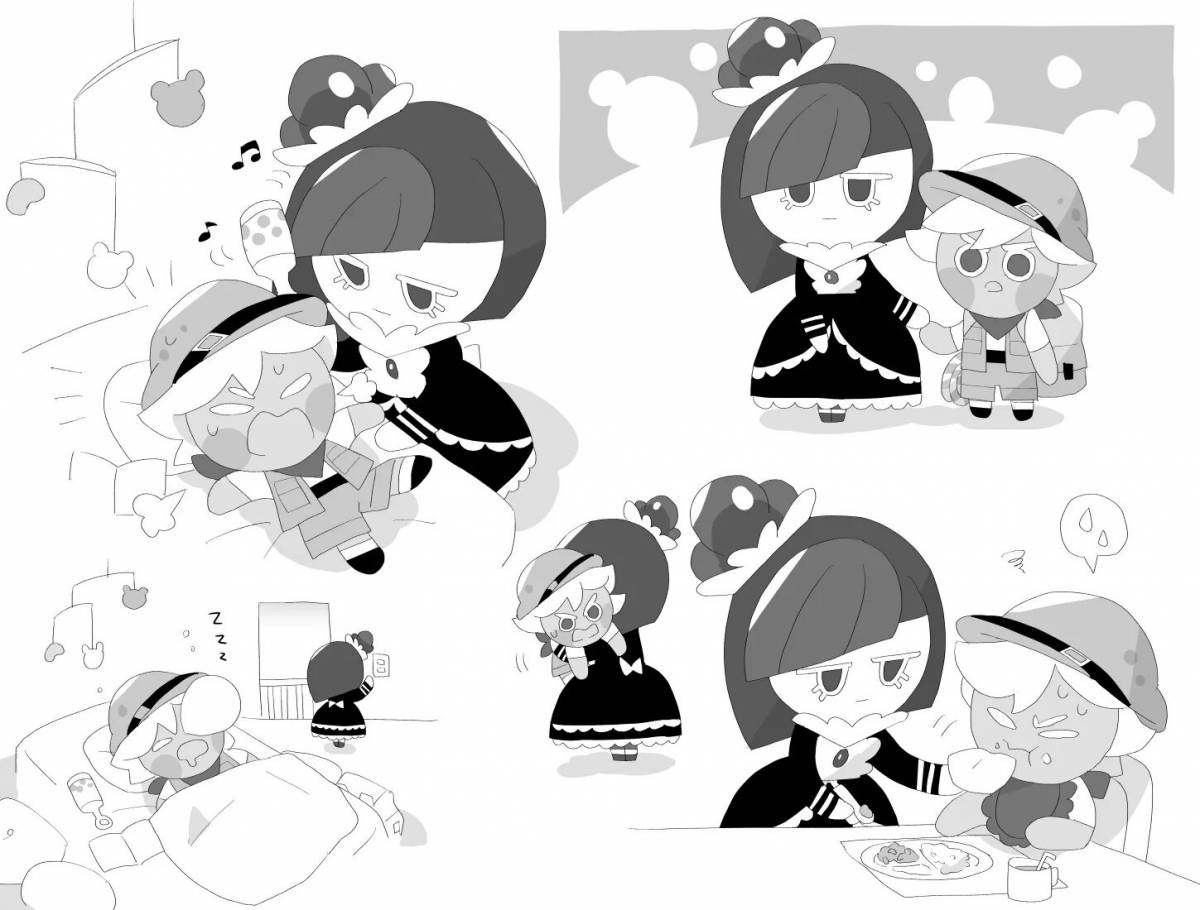 Magic cookie coloring page